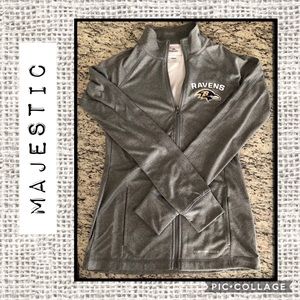 Majestic Full Zip Lightweight Ravens Jacket 💜